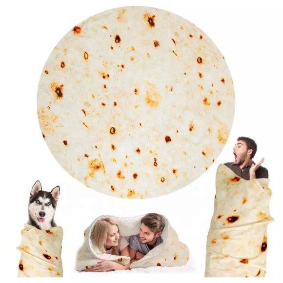 Ideal Gift Tortilla blanket double sided soft burrito flannel fleece throw blank - Picture 7 of 10
